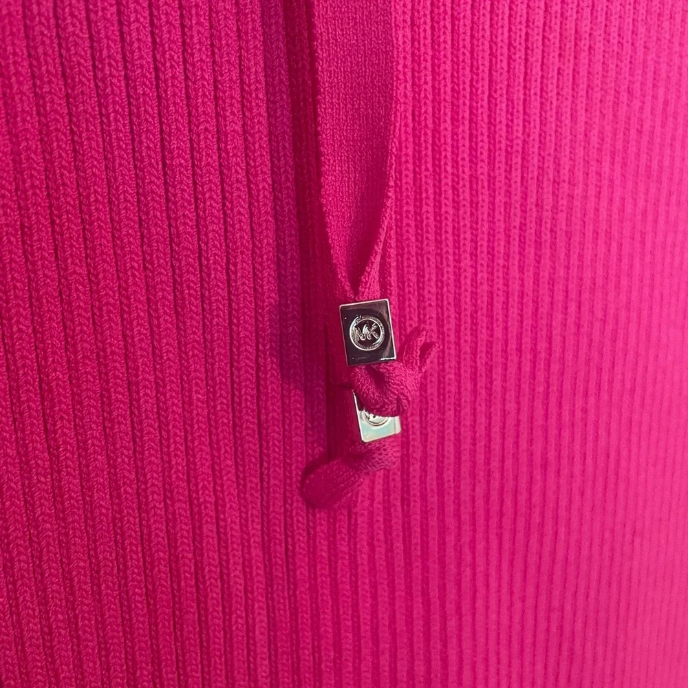 NWT Michael Kors Barbiecore Pink Preppy Bodycon Dress Size S.